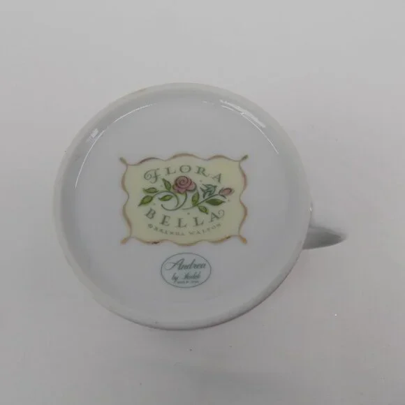 Andrea By Sadek Flora Bella Brenda Walton Coffee Mug Hold True Friend Both Hands - Picture 6 of 6
